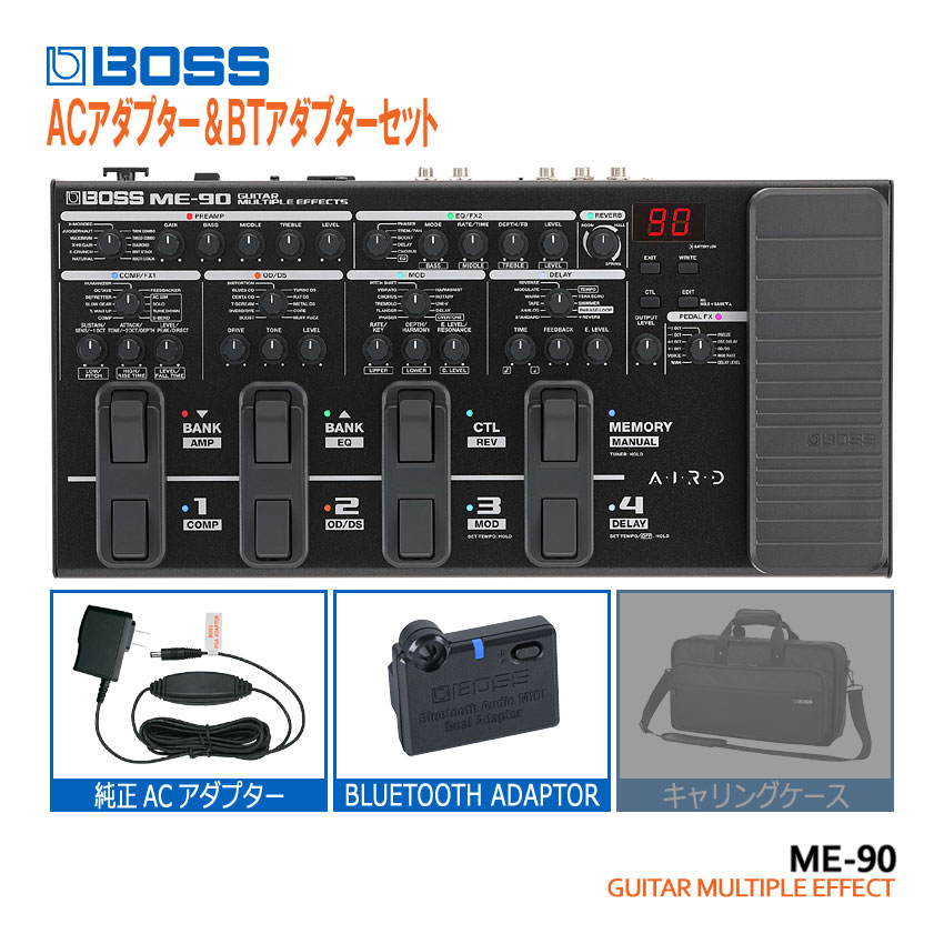 BOSS（ボス） マルチエフェクター ME-90 純正アダプター＆BT-DUAL