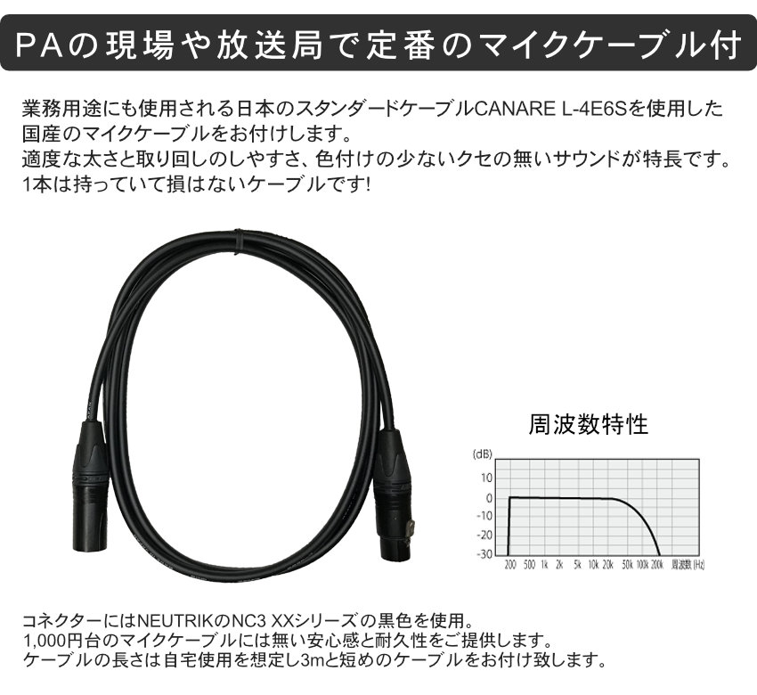 SHURE SM7B + CANAREマイクケーブル+頑丈なデスクアームスタンドセット | SHURE | 02