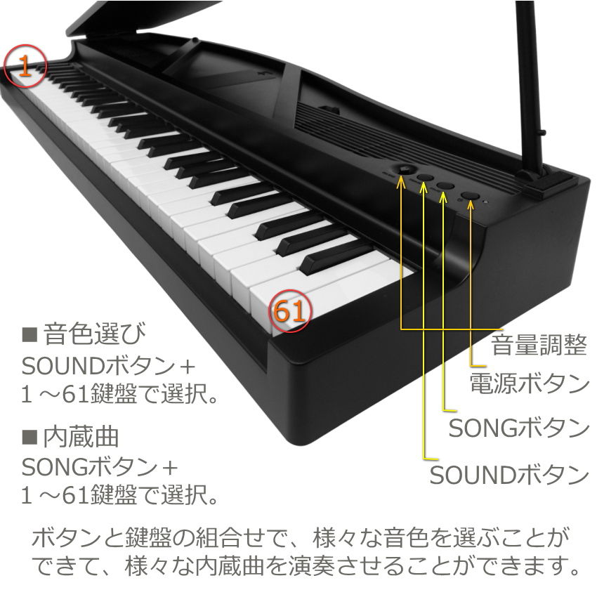 KORG microPIANO RD ピアノ型 キーボード 3点セット ミニピアノ ミニ 