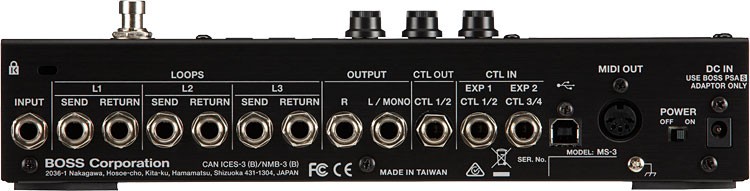 BOSS マルチエフェクトスイッチャー MS-3 ボス エフェクターの説明