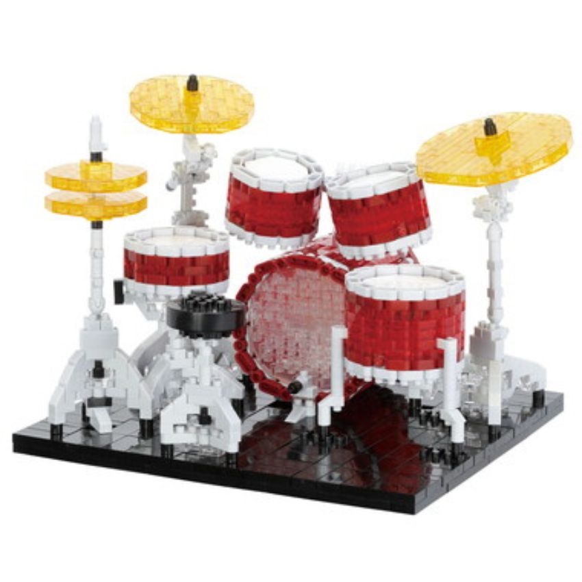 ナノブロック Pearl ドラムセット マスターズ NBM-056 カワダ ブロック ホビーブロック nanoblock ミニブロック ドット絵  ミニ楽器 クリスマス | nanoblock | 11