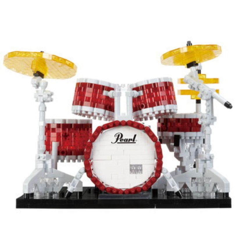 ナノブロック Pearl ドラムセット マスターズ NBM-056 カワダ ブロック ホビーブロック nanoblock ミニブロック ドット絵  ミニ楽器 クリスマス | nanoblock | 08
