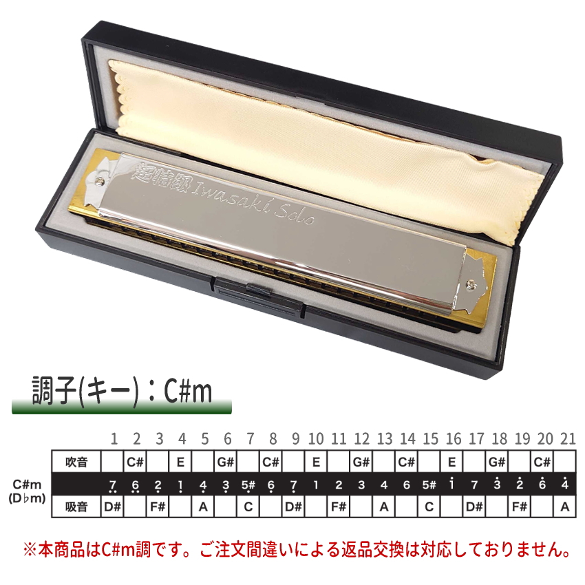 TOMBO（トンボ） C#m 複音ハーモニカ 超特級 イワサキソロ C#m NO