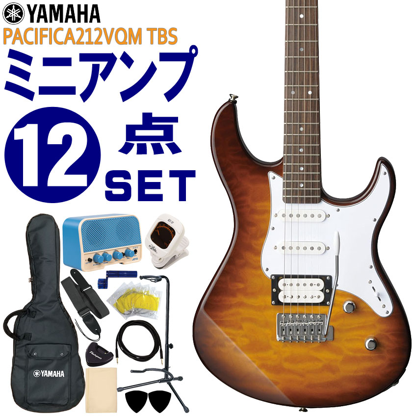 YAMAHA �G���L�M�^�[ ���S��12�_�Z�b�g PACIFICA212VQM TBS �~�j�A���v�t ���}�n