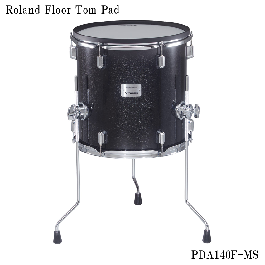 Roland フロアタムパッド PDA140F-MS 14インチ ローランド フロアタム パッド V-Drums Acoustic Design ミッドナイト・スパークル | ローランド