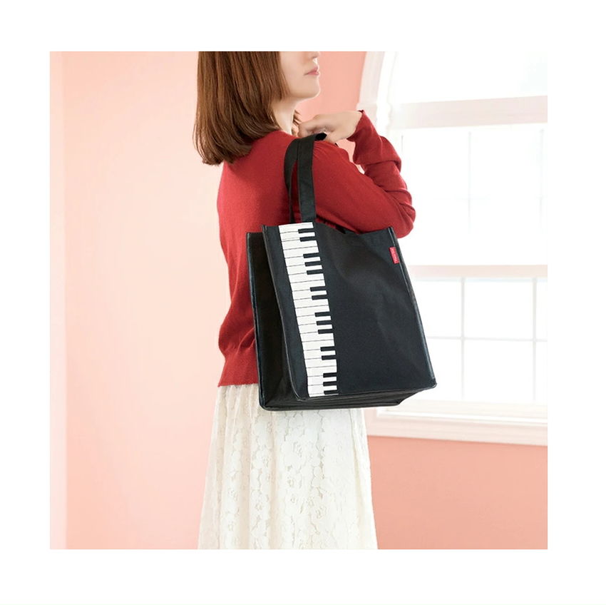 Piano line ピアノライン スクエア トートバッグ 鍵盤 A4サイズ｜merry-net｜02