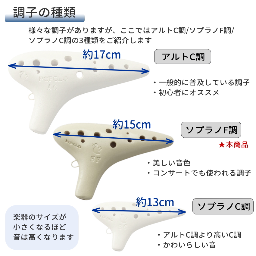 管楽器、笛、ハーモニカ オカリナ（ヤマハ）F調子 C調子2台セット