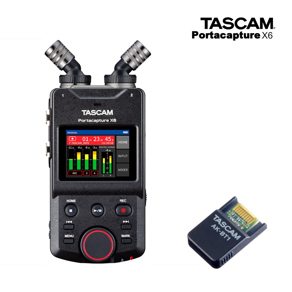 TASCAM Portacapture X6 Bluetoothアダプター AK-BT1セット｜merry-net