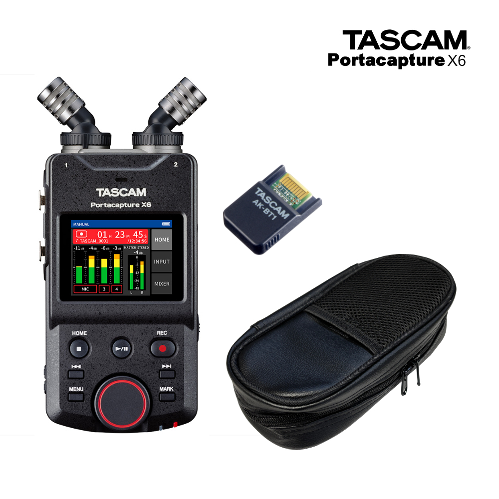 TASCAM Portacapture X6 ソフトケース+Bluetoothアダプターセット｜merry-net