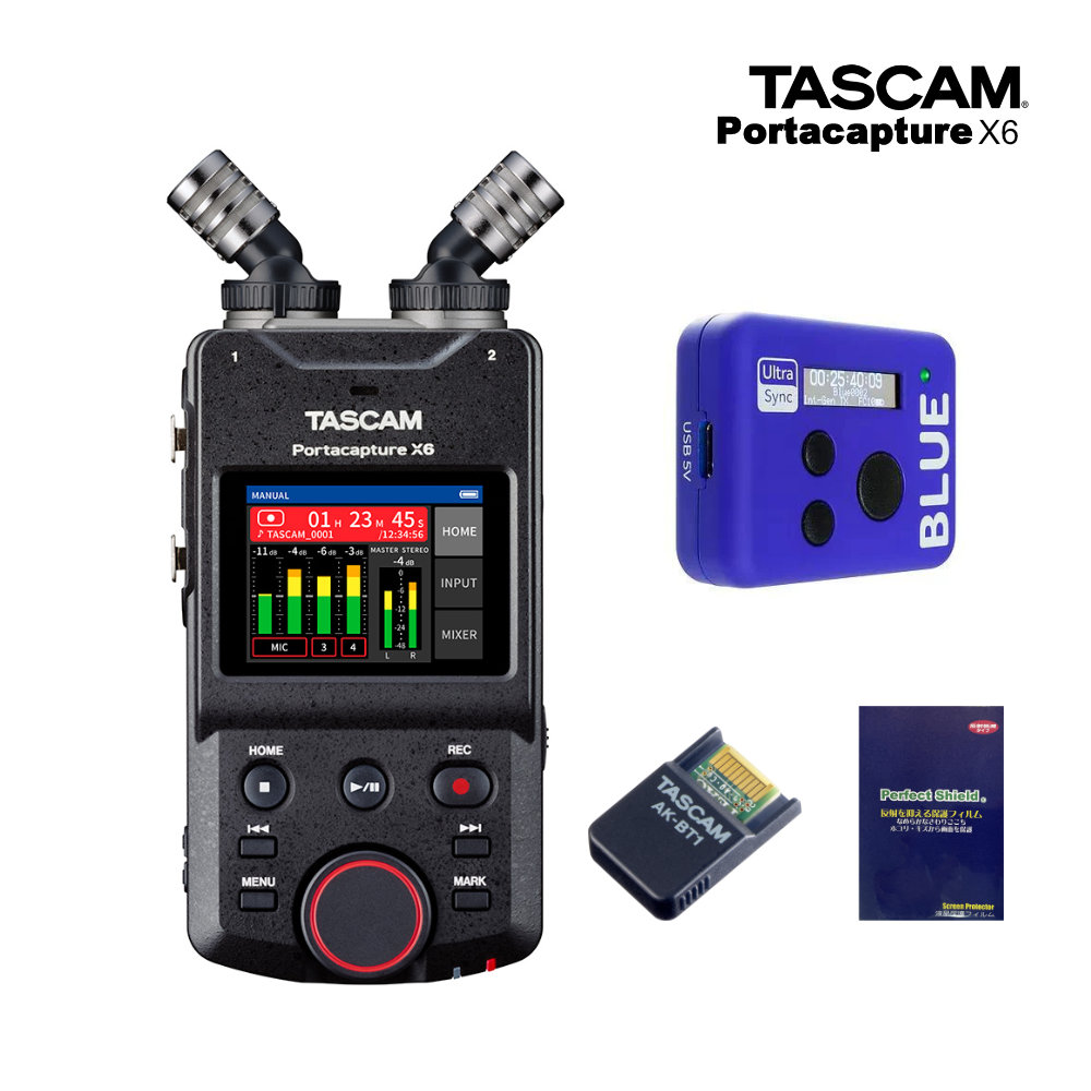 TASCAM Portacapture X6 + UltraSyncBlue Bluetoothタイムコードセット 爆買 | TASCAM