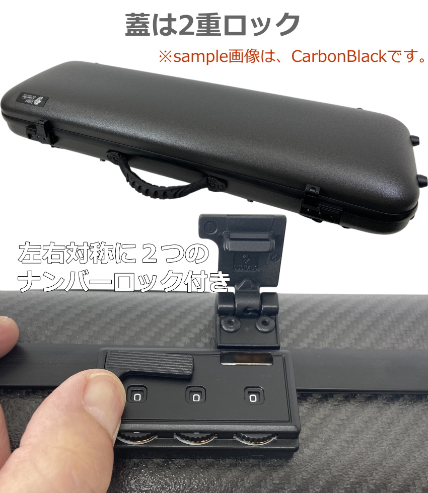 B級品 LION カーボン バイオリンケース SolidPro 上位モデル カーボン