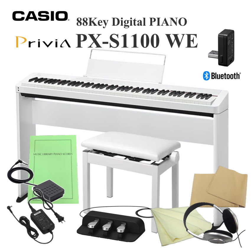 �J�V�I �d�q�s�A�m PX-S1100 �z���C�g �����ؐ��X�^���h&amp;�s�A�m�֎q��SP-34�t