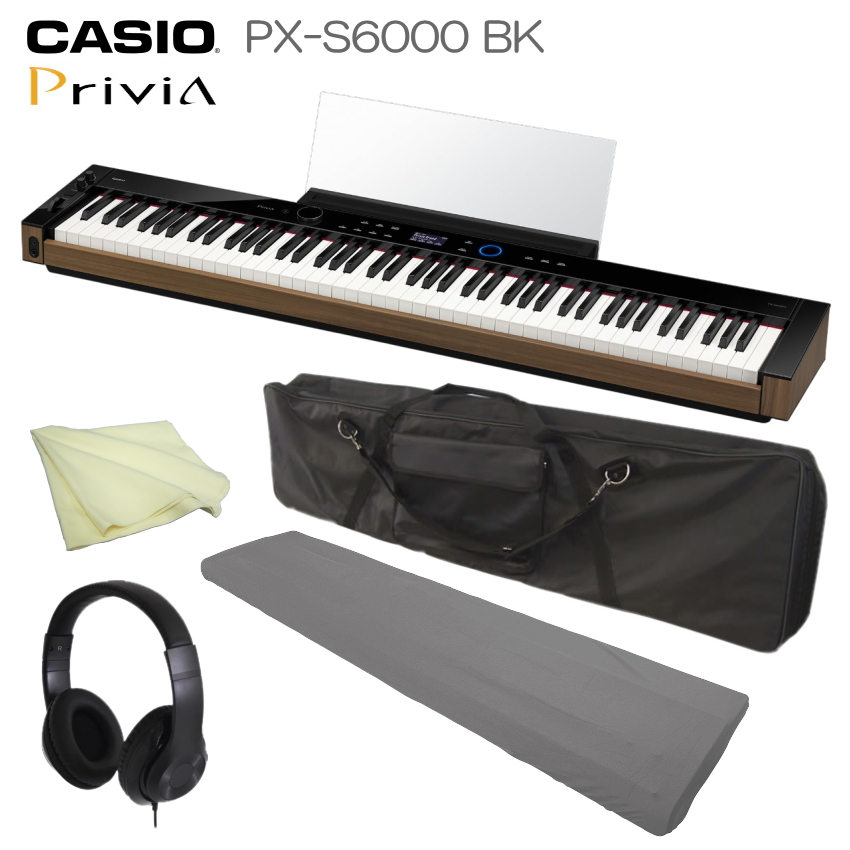 CASIO dqsAm Privia PX-S6000BK {ZbgALOP[Xt 88 fW^sAm JVI vBA