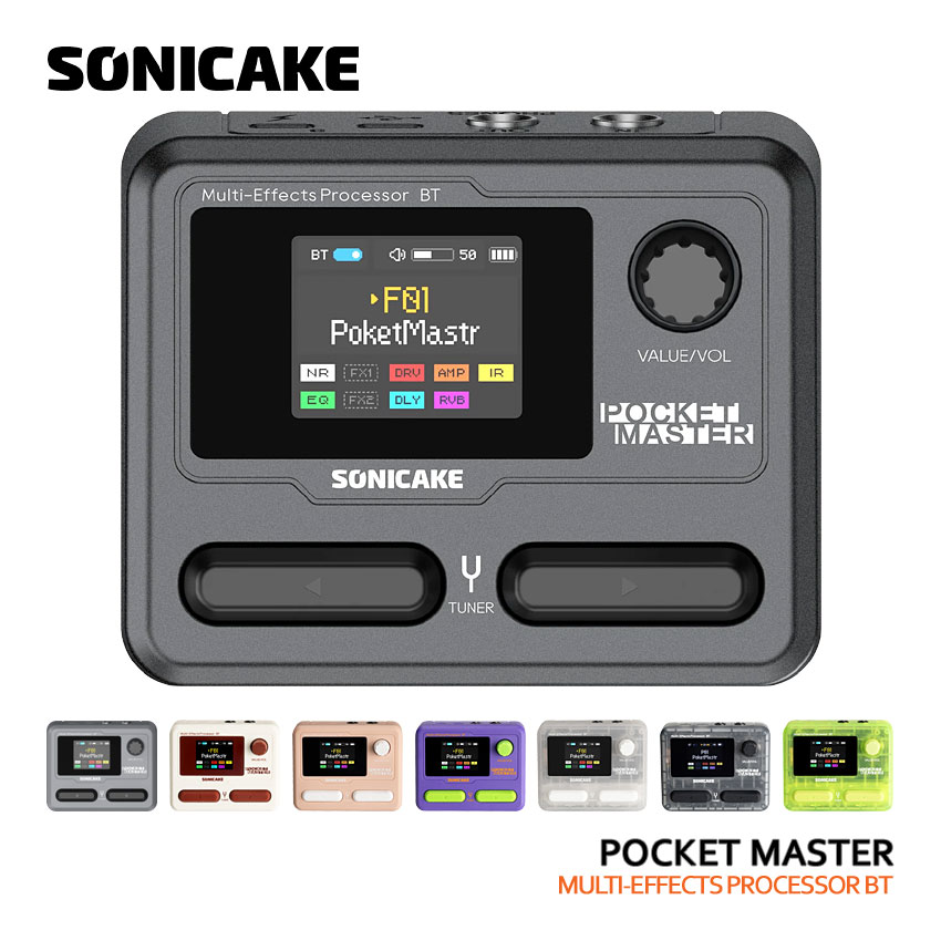 SONICAKE マルチエフェクター Pocket Master ポケットマスター QME-10 ソニケーキ｜楽器のことならメリーネット