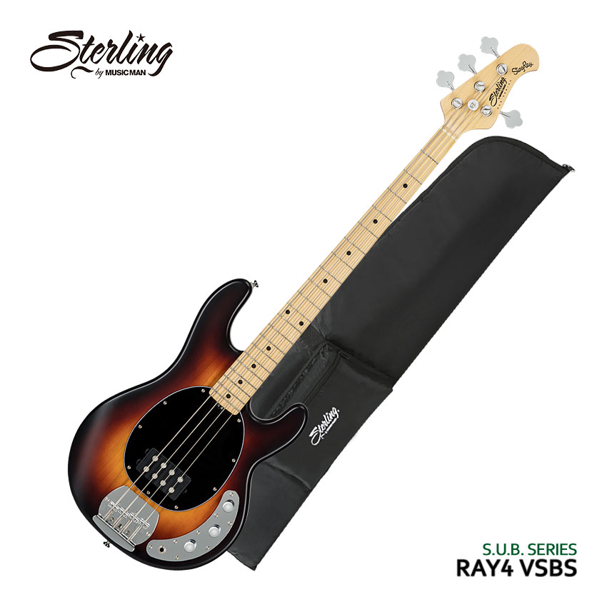 Sterling by MUSIC MAN エレキベース Ray4 Vintage Sunburst Satin スティングレイ :  ray4-vsbs-m1 : 楽器のことならメリーネット - 通販 - Yahoo!ショッピング