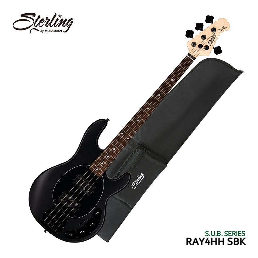 アウトレット品 Sterling by MUSIC MAN エレキベース Ray4HH Stealth Black スティングレイ スターリン :  ray4hh-sbk-j1 : 楽器のことならメリーネット - 通販 - Yahoo!ショッピング