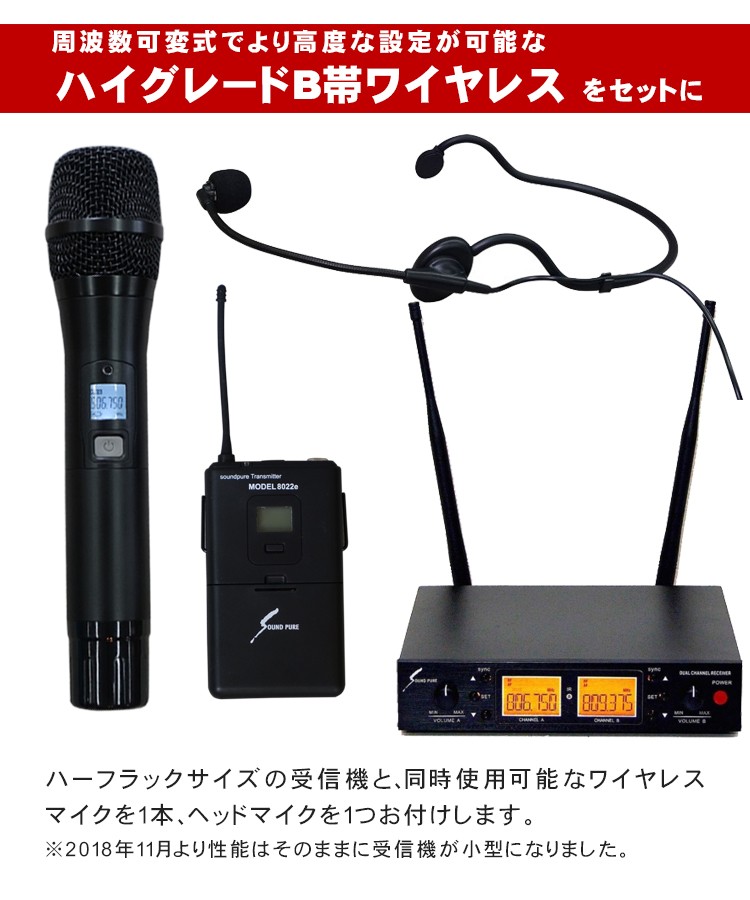 BOSE ボーズ ワイヤレスマイク１本 ワイヤレスヘッドマイク１個付き