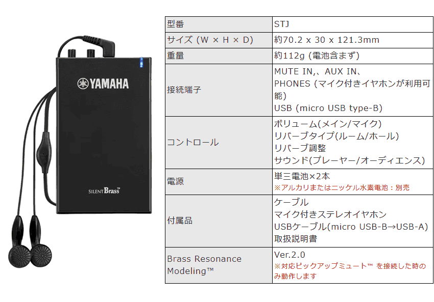 【iPhoneで録音できるセット】YAMAHA SILENT BRASS ヤマハ サイレントブラス トロンボーン・バストロンボーン用  SB5J【2023年ニューモデル】SB5Xの後継機種 消音