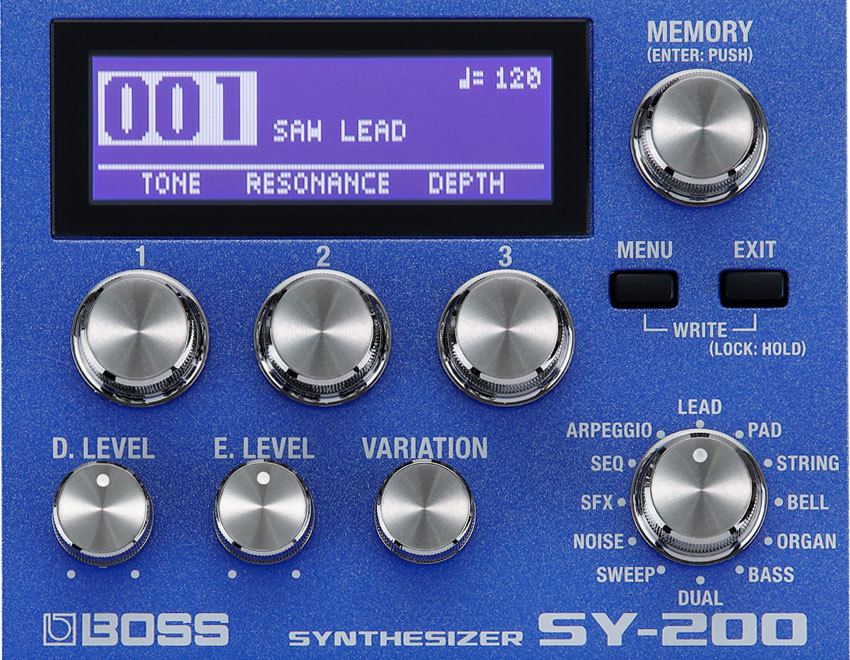 BOSS SY-200 シンセサイザーエフェクター BOSS（楽器、器材） [※お取り寄せ商品] BOSS SY-200 Synthesizer
