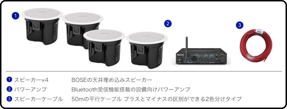 BOSE ボーズ FS2CW 2ペア(4台) Bluetooth受信対応 アンプセット BGM再生 天井スピーカー シーリング : tas-c2wx4  : 楽器のことならメリーネット - 通販 - Yahoo!ショッピング