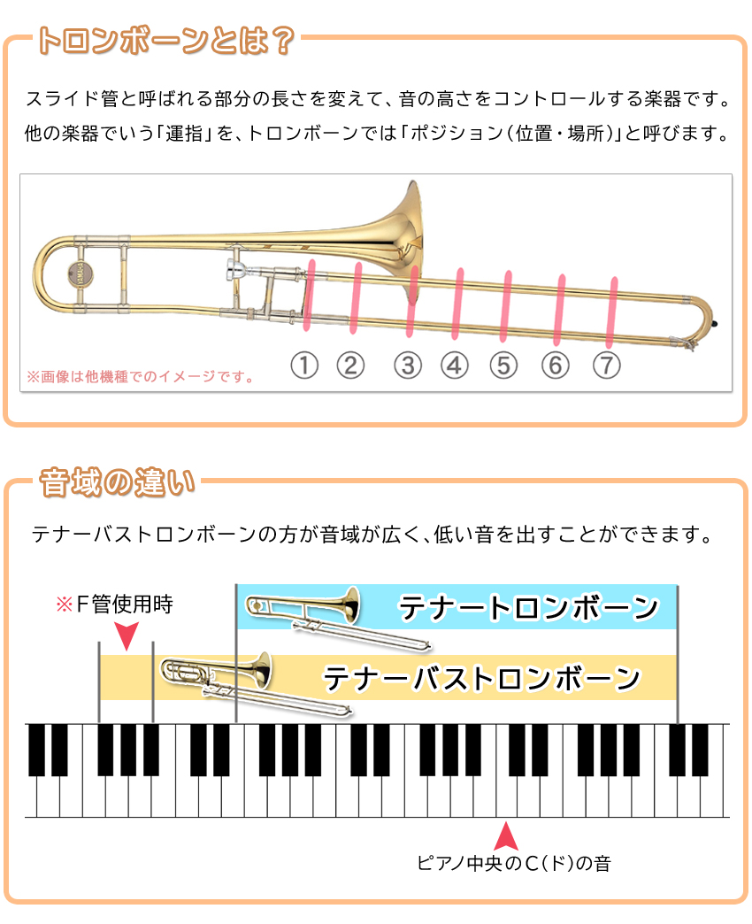 Jマイケル テナートロンボーン B♭管 クリアラッカー TB-480 自宅で