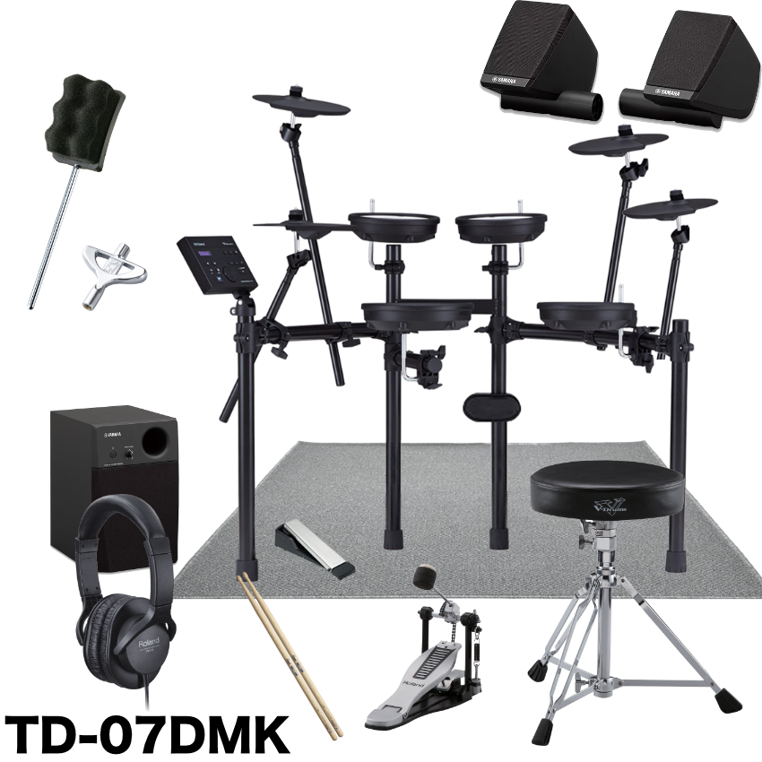 Roland �R���p�N�g�ȓd�q�h���� TD-07DMK �h���}�b�g+3�V���o���g���Z�b�g �X�e���I���j�^�[�X�s�[�J�[�Z�b�g