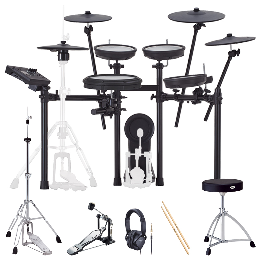Roland ローランド 電子ドラムセット TD-17KVX2 V-Drums ハイハットスタンド/ヘッドフォン/スローン/キックペダル付きセット エレドラ | ローランド