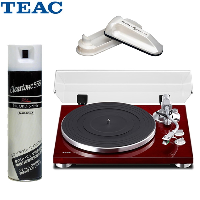 TEAC TN-350-SE CH (チェリー) + レコードクリーナー＋スプレーセット