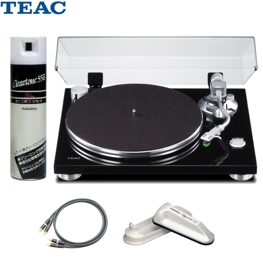 TEAC TN-3B SE BK ブラック ターンテーブル＋レコードクリーナーセット オーディオコンポーネント