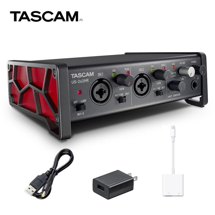 TASCAM US-2x2HR + Lightning変換アダプターセット | TASCAM