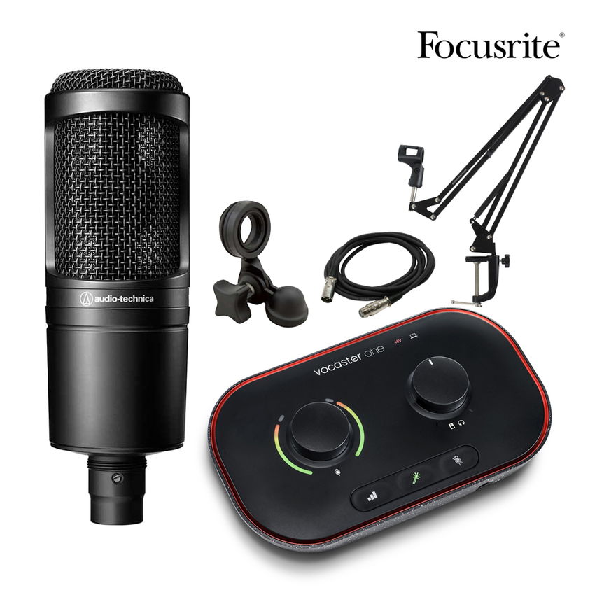 Focusrite Vocaster ONE　配信セット (audio-technica AT2020セット)｜merry-net