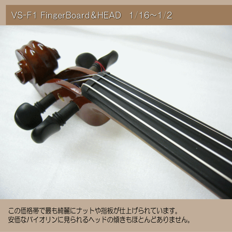 子供用分数バイオリンセット 1/2サイズ 12点セット VS-F1 カルロジョルダーノ 調整後出荷