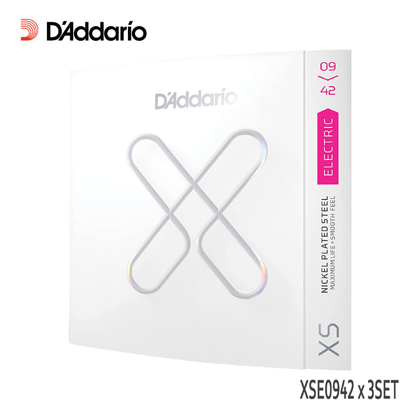 エレキギターギター弦 ダダリオ コーティング弦 XSE0942 3セット D'Addario｜merry-net