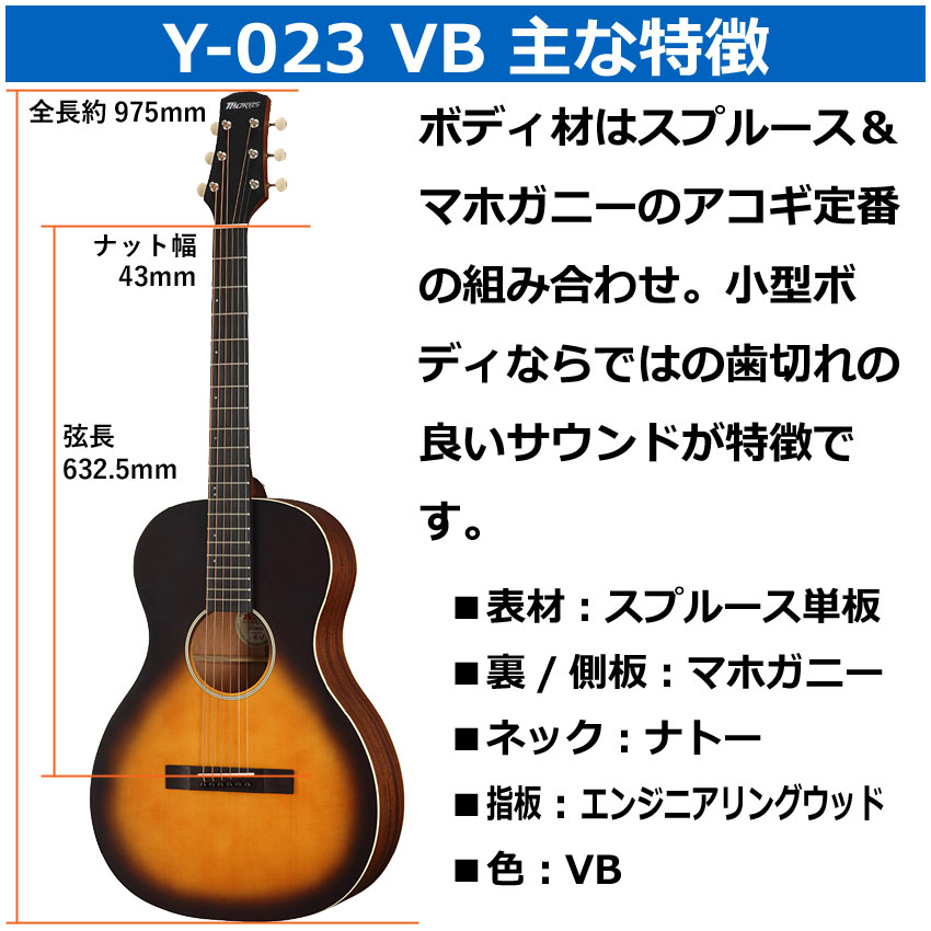 Morris アコースティックギター Y-023 VB モーリス