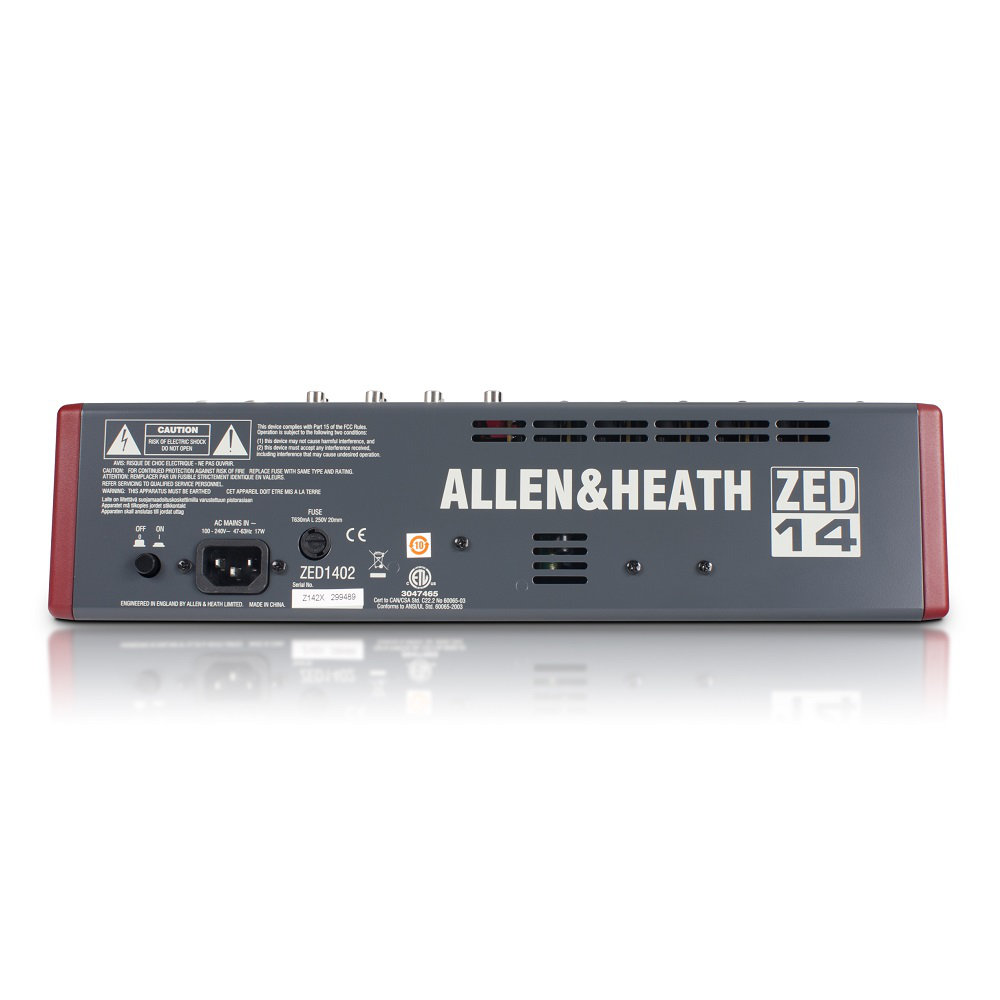 Allen & Heath アナログミキサー ZED14 : 楽器のことならメリーネット