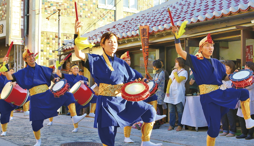 沖縄 エイサー用 パーランク 小 バチつき 太鼓 直径15cm 牛革使用 琉球