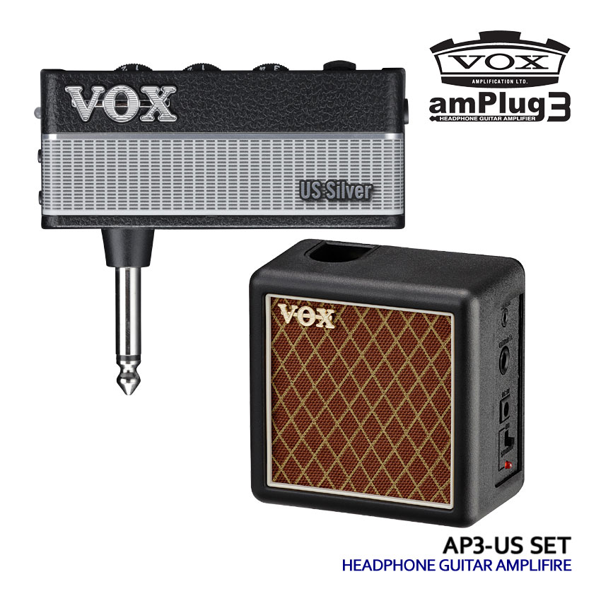 VOX - ギターアンプリファイアー amPlug3 US Silver 押し込み仕掛ける アン繋ぎ AP3-US ギター用アンプ-楽器、器材-楽器、手芸、コレクション