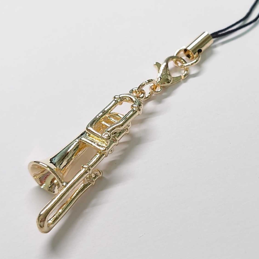 携帯ストラップ キーホルダー 立体 管楽器 ト...の詳細画像2