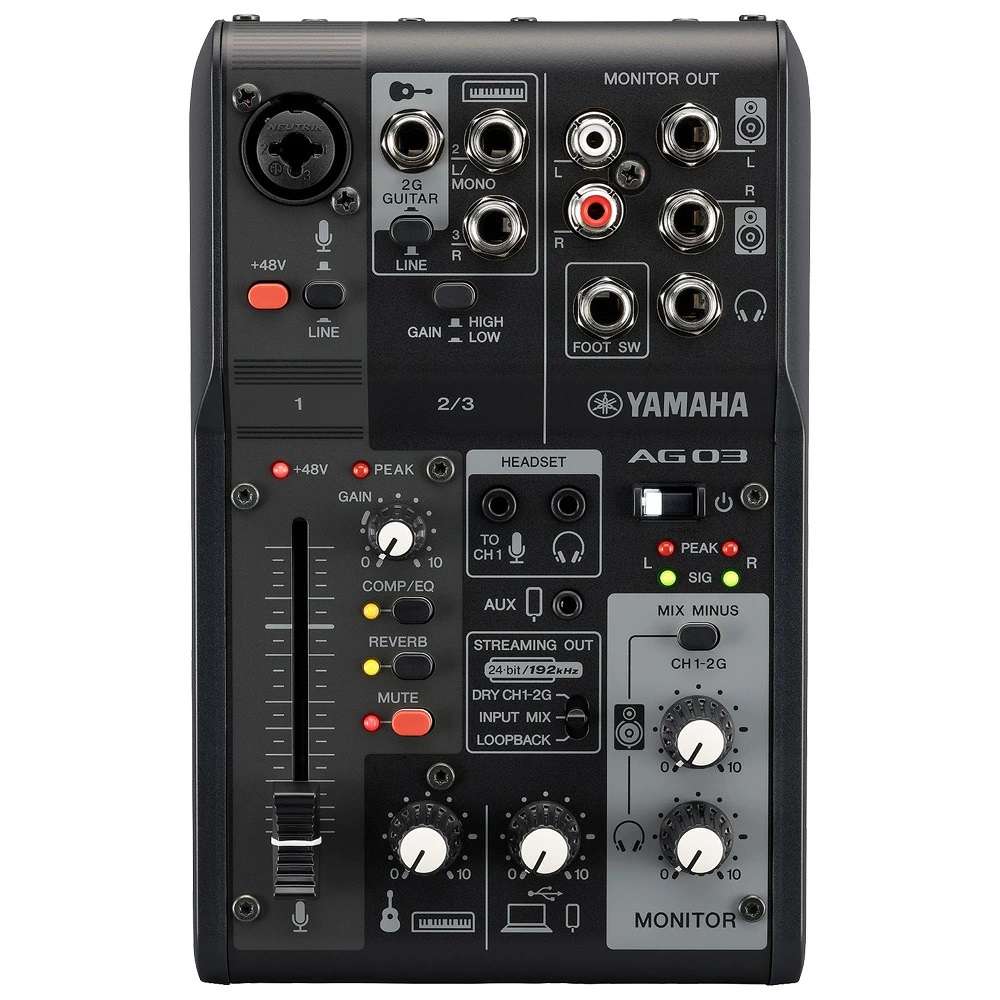 YAMAHA（ヤマハ） YAMAHA AG03MK2 B / 歌配信向き ダイナミックマイク