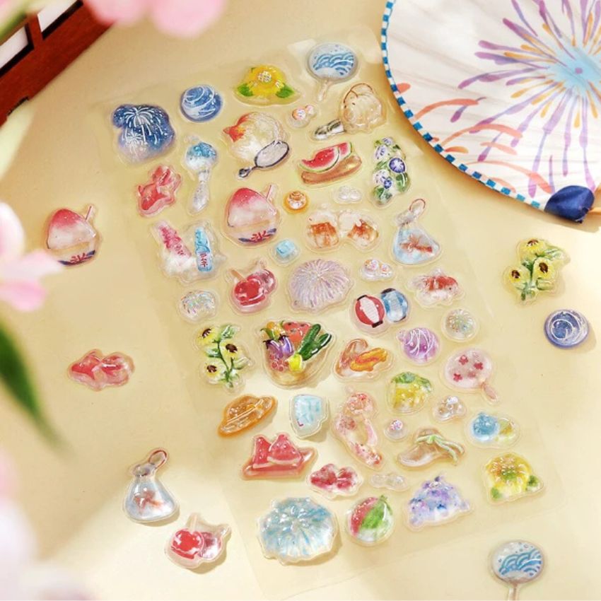 2026年夏限定 きゅるるんシール 喫茶アラモード 4種セット 正規品 シル