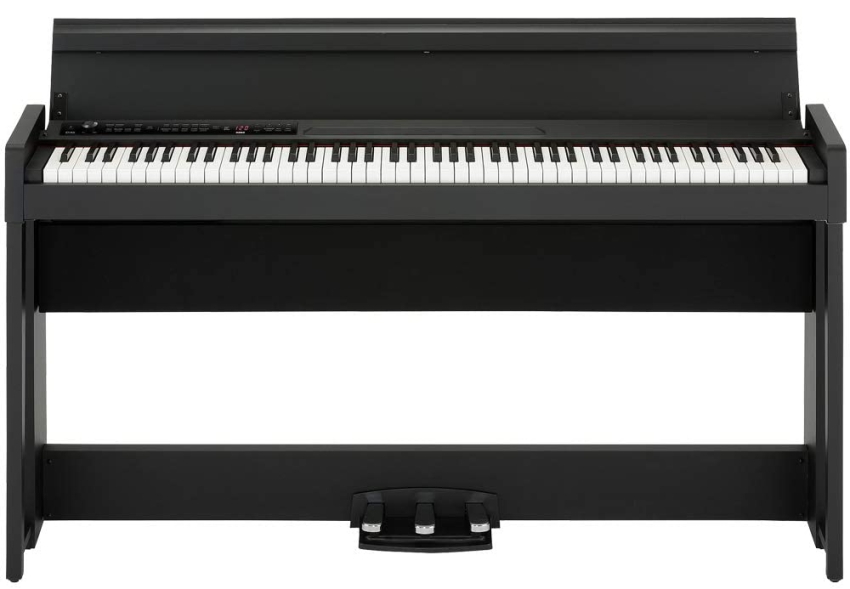 KORG C1 Air 黒色電子ピアノ 椅子付き KORG（コルグ） 電子ピアノ C1-air ブラック「本体と椅子のマット付