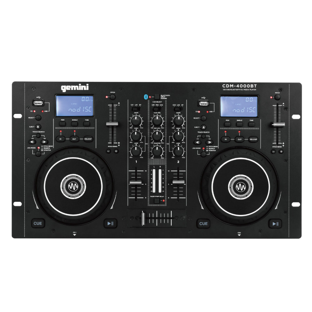 gemini ジェミナイ メディアプレイヤーコンソール オールインワン CDJ MP3 / CD / USB CDM-4000BT CDM4000BT Bluetooth受信機能搭載 国内正規品_1