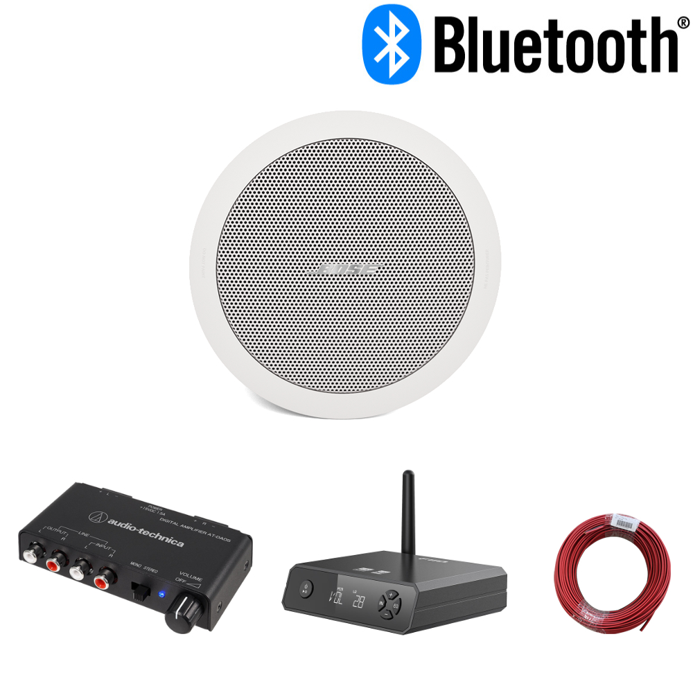 BOSE（ボーズ） 天井埋込型スピーカー 1台セット BGM用アンプ付き