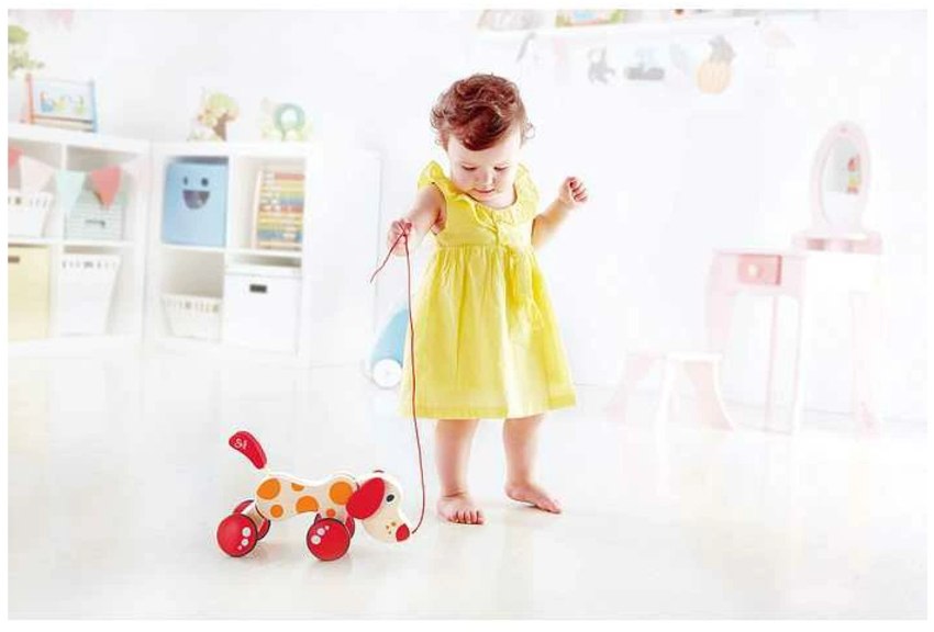 Hape ハペ こいぬのぺぺのプルトーイ E0347 メロディーロコ おもちゃ_2