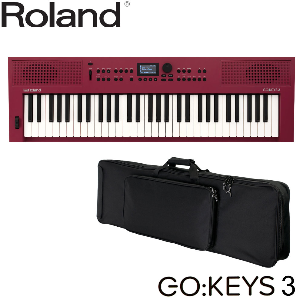 ローランド - Roland GO KEYS 3 赤 RD + 鍵盤容れもの仕掛ける 楽器、器材-シンセサイザー-楽器、手芸、コレクション