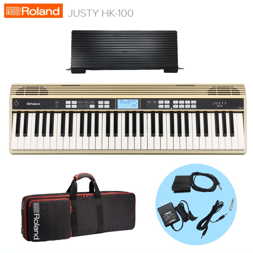 Roland JUSTY ジャスティ HK-100 美品 譜面台 アダプタ付き 【公式通販】
