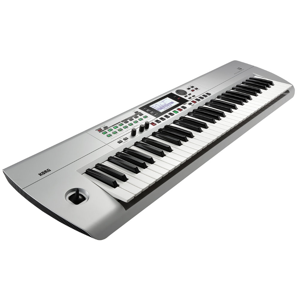 KORG i3 61鍵 ワークステーションシンセサイザー 動作品 ケース付 KORG（コルグ） シンセサイザー i3 シルバー (ワークステーション