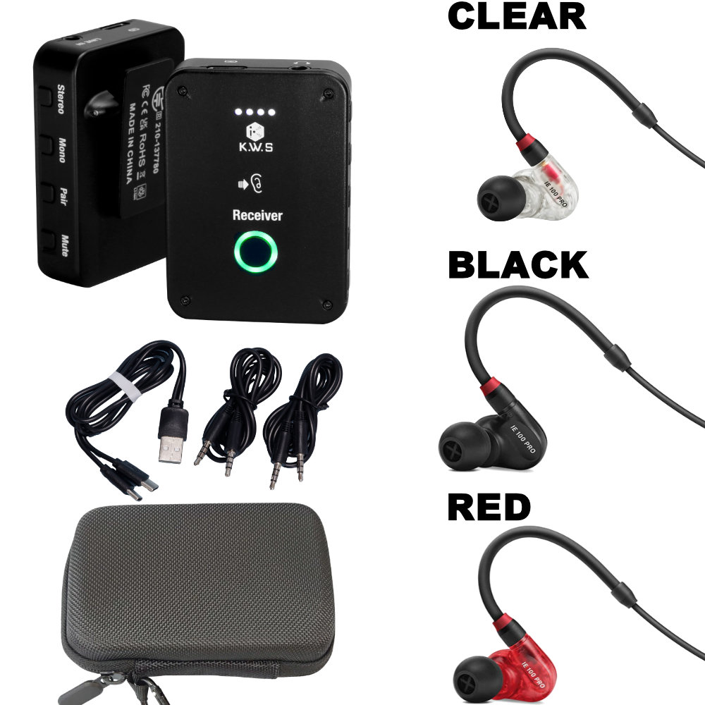 SENNHEISER ゼンハイザー IE100 PRO付き添い人 KWS ワイヤレスイヤモニ 送受信機・容れもの仕掛ける テレビ、オーディオ、カメラ-オーディオ機器-イヤホン