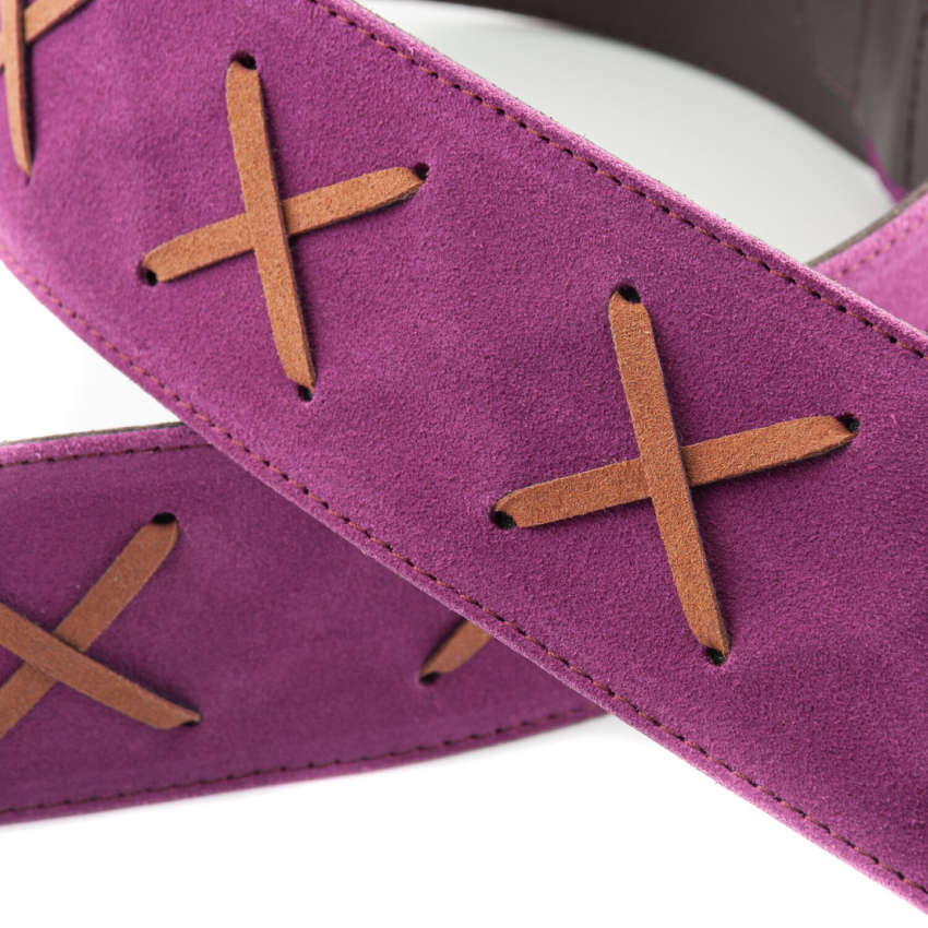 Right On! STRAPS ギターストラップ LEGEND DG PURPLE ライト