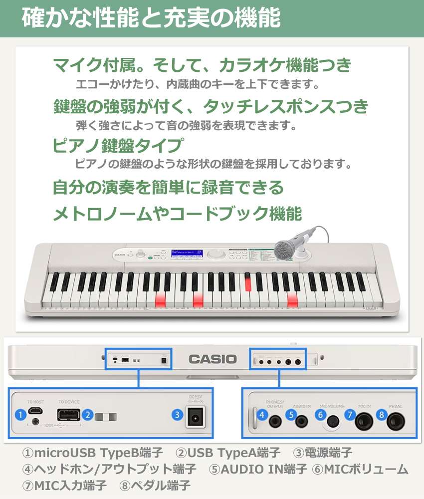 【引き取り限定】CASIO 光ナビゲーションキーボード LK-530 LK-530 | CASIO